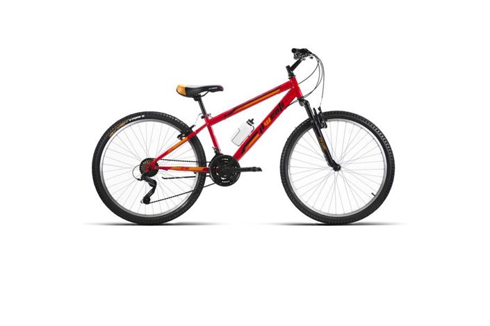 BICI 26" ROJO ACERO SUSP MICROSIFT 21V T-18
