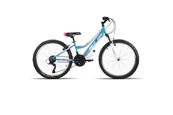 BICI 26" MTB MUJER ACERO "MICROSIFT" C/SUSP CELESTE 21VEL