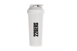 SHAKER 800CC WHITE-BLACK LOGO