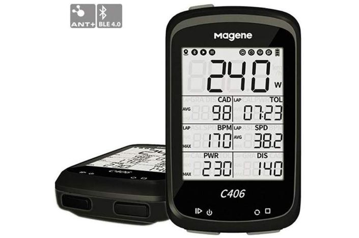 CICLO COMPUTADOR GPS MAGENE (C406) CON SOPORTE Y FUNDA DE SI