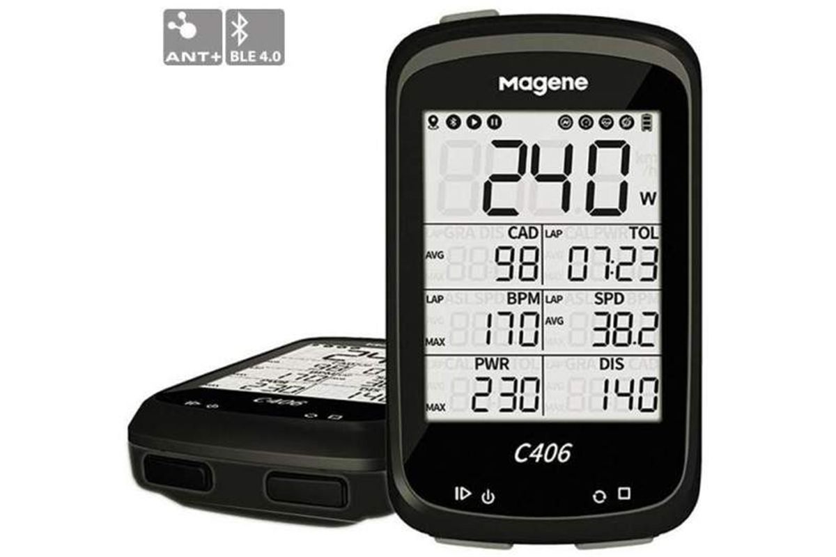 CICLO COMPUTADOR GPS MAGENE (C406) CON SOPORTE Y FUNDA DE SI